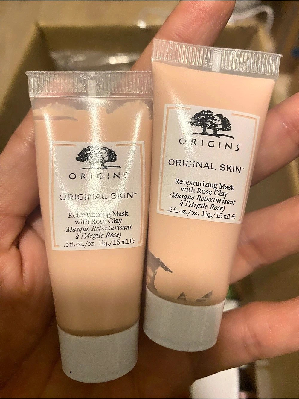 2x 15ml Origins Original Skin Retexturizing Mask with Rose Clay Rose Clay Face M